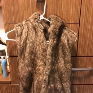 Faux fur vest